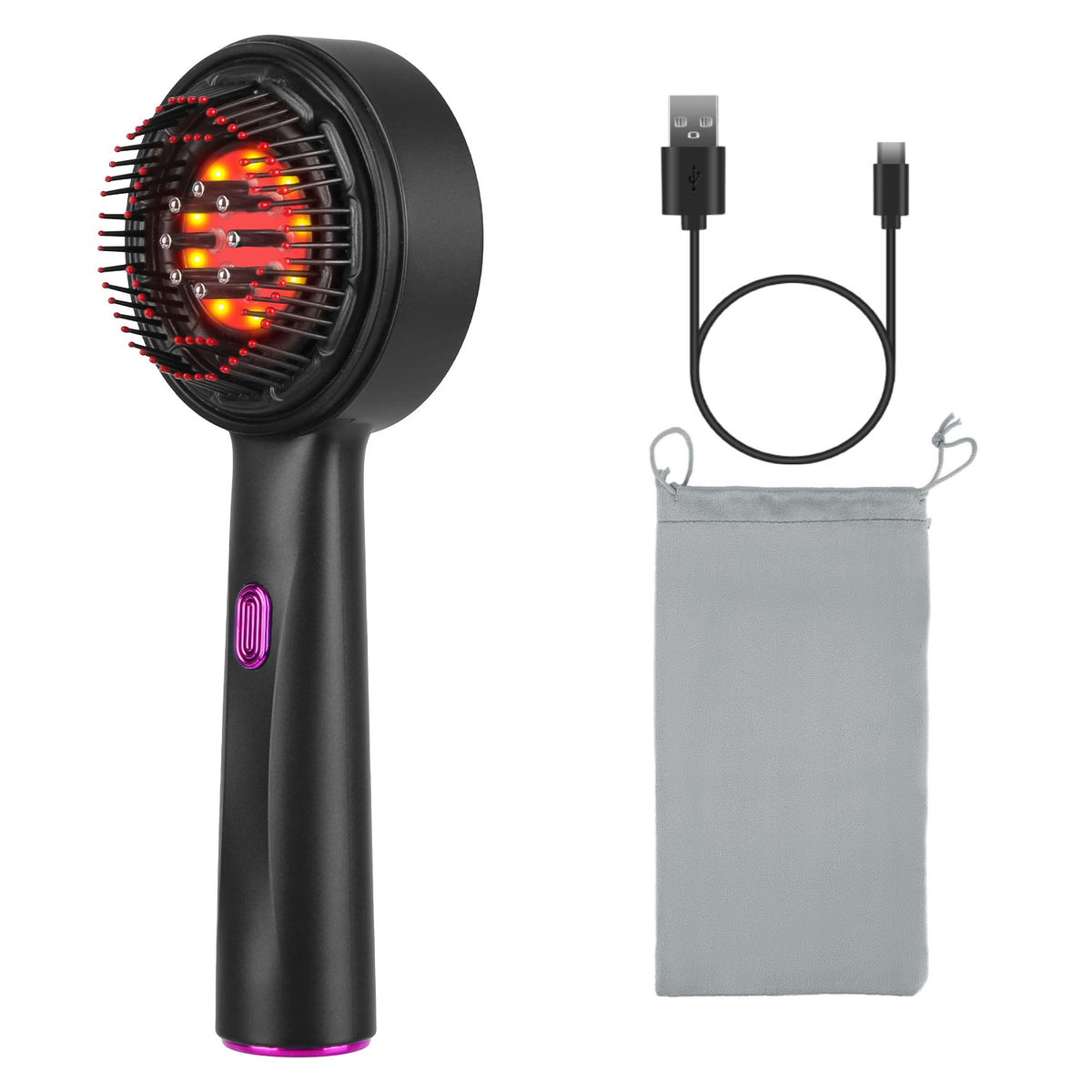 Red Light Scalp Massager Brush