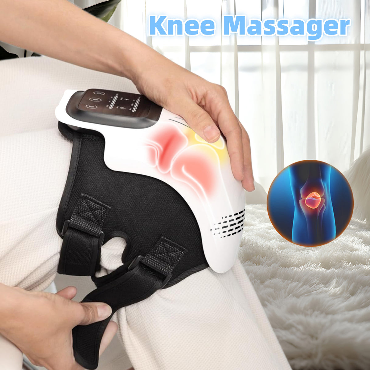 Infra-Red Laser Knee Massager For Pain Relief
